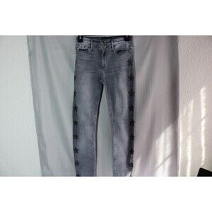 Black Orchid Jeans Gray Skinny Jeans Womens Sz 25  Black Black Star
